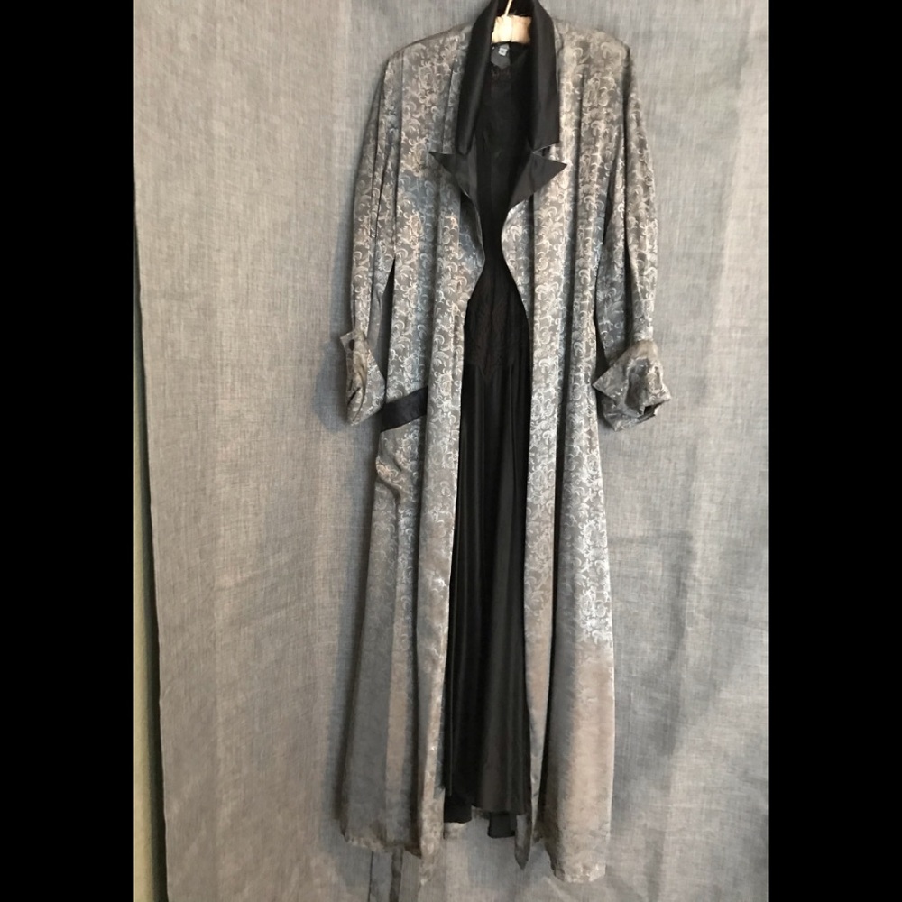 Luxurious silk robe.